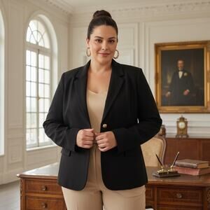 Kasper Women’s Black Blazer – Size 14 – NWT
